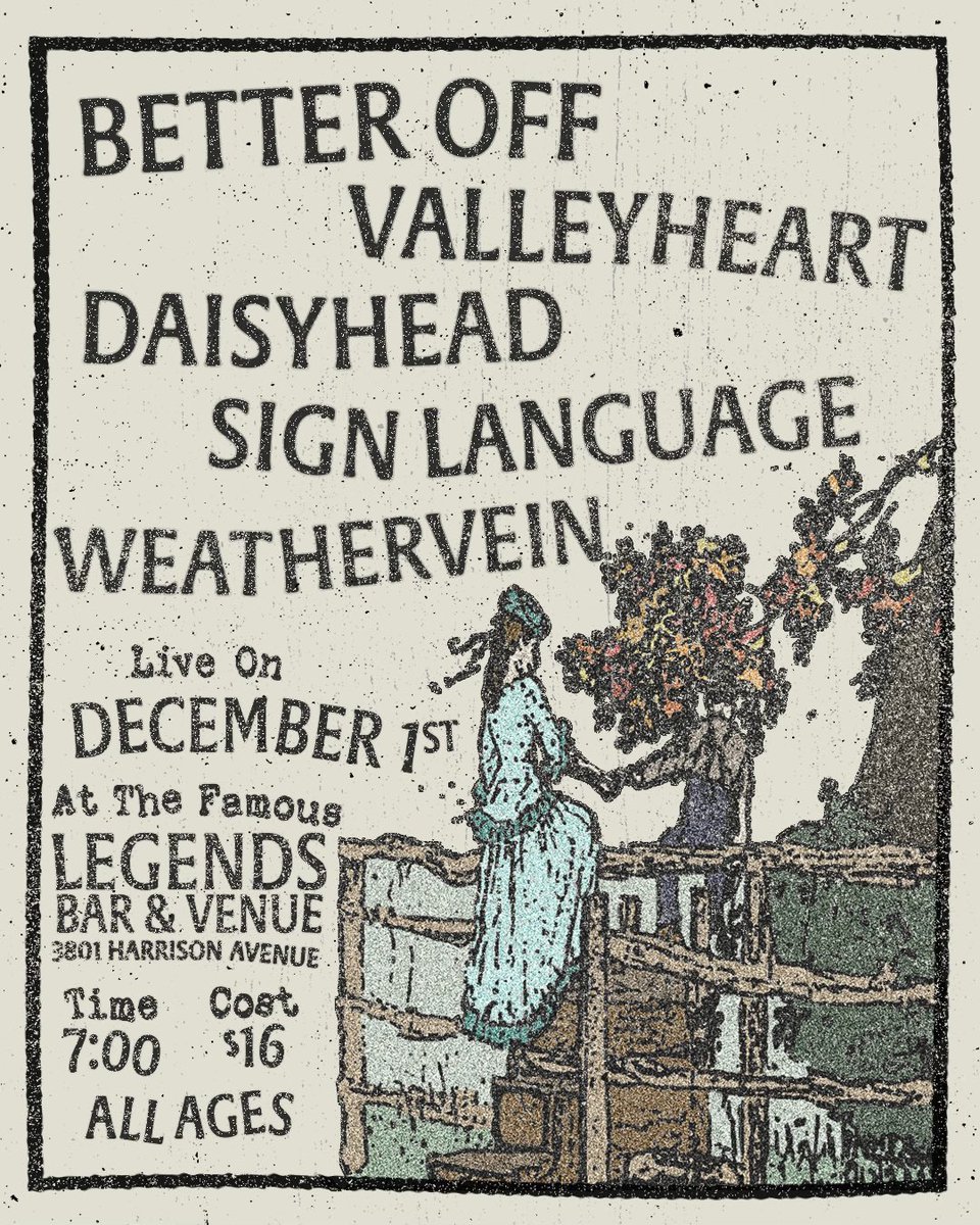 our first cinci show since the summer.. hope to see u all there >:) <3