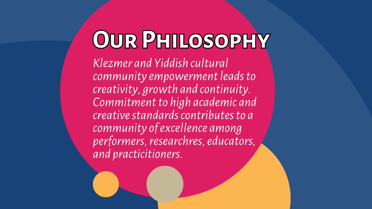 Our mission. Our vision. #klezmerinstitute #digitalhumanities #fundraiser klezmerinstitute.org/support