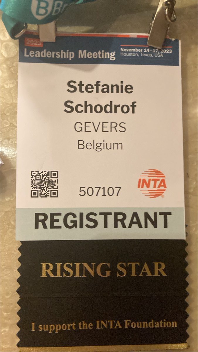 Thrilled to be at the INTA Leadership Meeting! 🌐✨ Stefanie's exceptional contributions have earned her the title of INTA Rising Star, a testament to her dedication to shaping the future of the IP landscape. 🚀🏆

 #INTALeadership #IPInnovation #RisingStar
