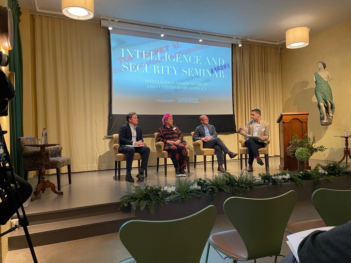 Terrific start to our Intelligence and Security Seminar at Engelsberg

<a href="/GillHistory/">GillBHistoryMatters</a> <a href="/calder_walton/">Calder Walton</a> and <a href="/77_msg/">Michael Goodman</a> discuss intelligence and conflict with host <a href="/shashj/">Shashank Joshi</a> of @theEconomist