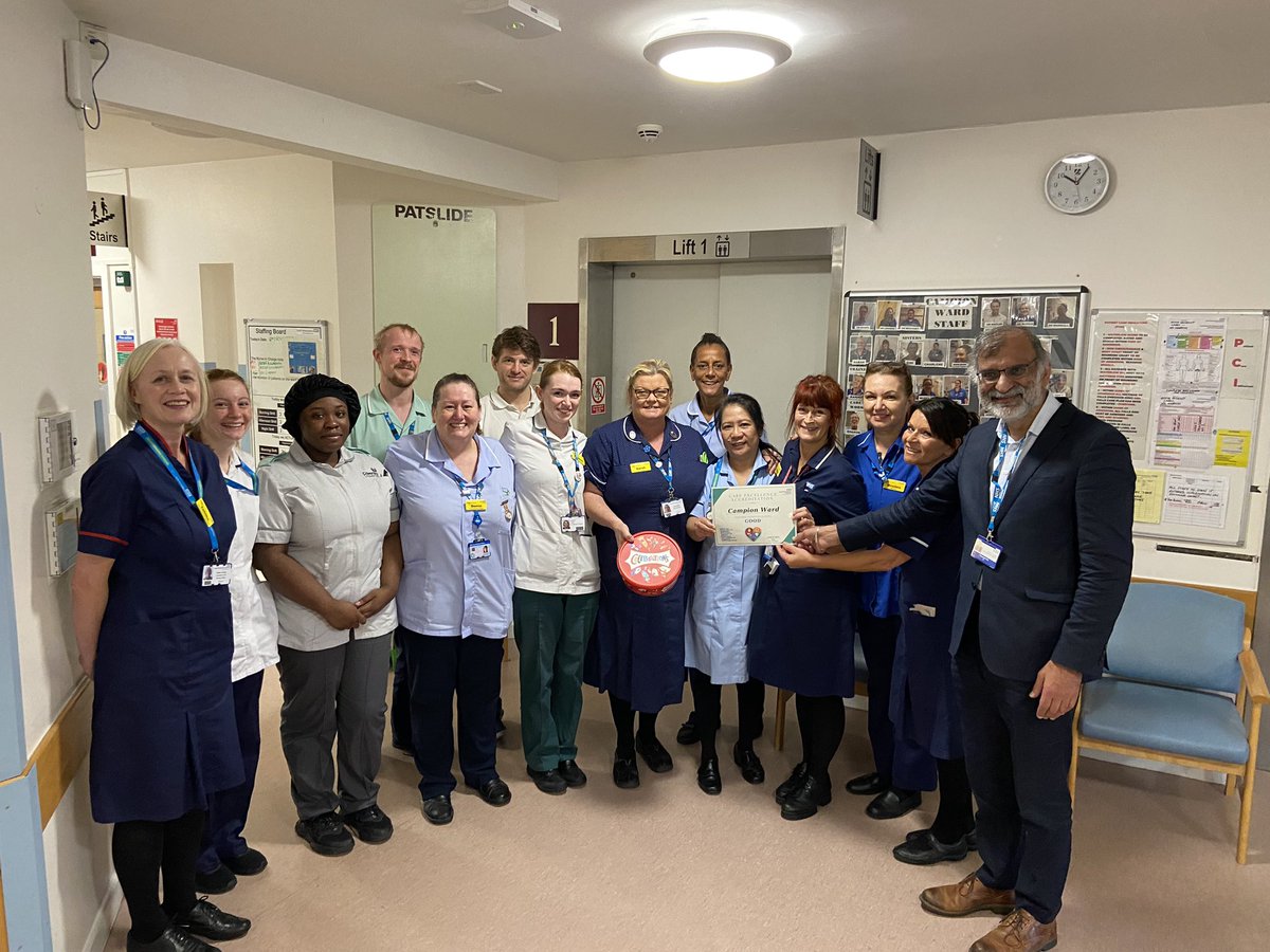 Super Proud of one of my community hospital wards in gaining ‘Good’ in their Ward accreditation. Well done Campion 🥳🥳<a href="/CardingTalitha/">Talitha Carding</a> <a href="/nhsswft/">@nhsswft</a> <a href="/Michelletrinde4/">Michelle trinder</a>