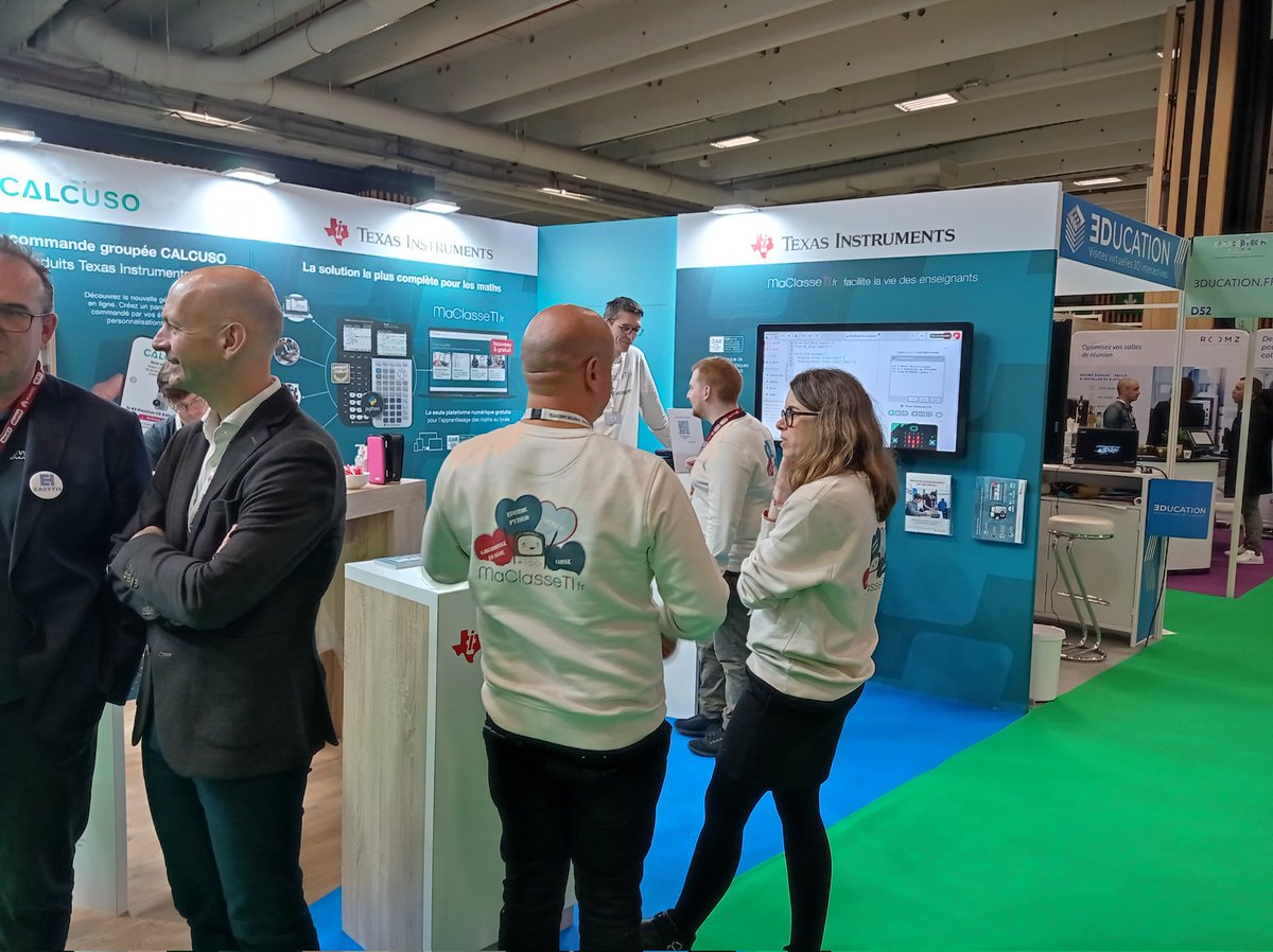 Un visite très agréable et émouvante au salon de l'éducation <a href="/educatechexpo/">Educatech Expo</a> 
<a href="/Vittascience/">Vittascience</a> <a href="/TIEducationFR/">Texas Instruments Education FR</a> <a href="/eduscol_techno/">éduscol Technologie</a> <a href="/Kubii_RPi/">Kubii - Pi</a> <a href="/3DXEdu/">3DEXPERIENCE Edu</a> <a href="/TechnologieSer1/">Technologie Services</a> <a href="/reseau_canope/">Réseau Canopé</a> <a href="/AcCreteil/">Académie de Créteil</a> <a href="/TopSolid/">TopSolid France</a> <a href="/scratch/">Scratch Team</a> <a href="/geekjuniorfr/">Geek Junior 🚀</a> #innovation #education #EducatechExpo