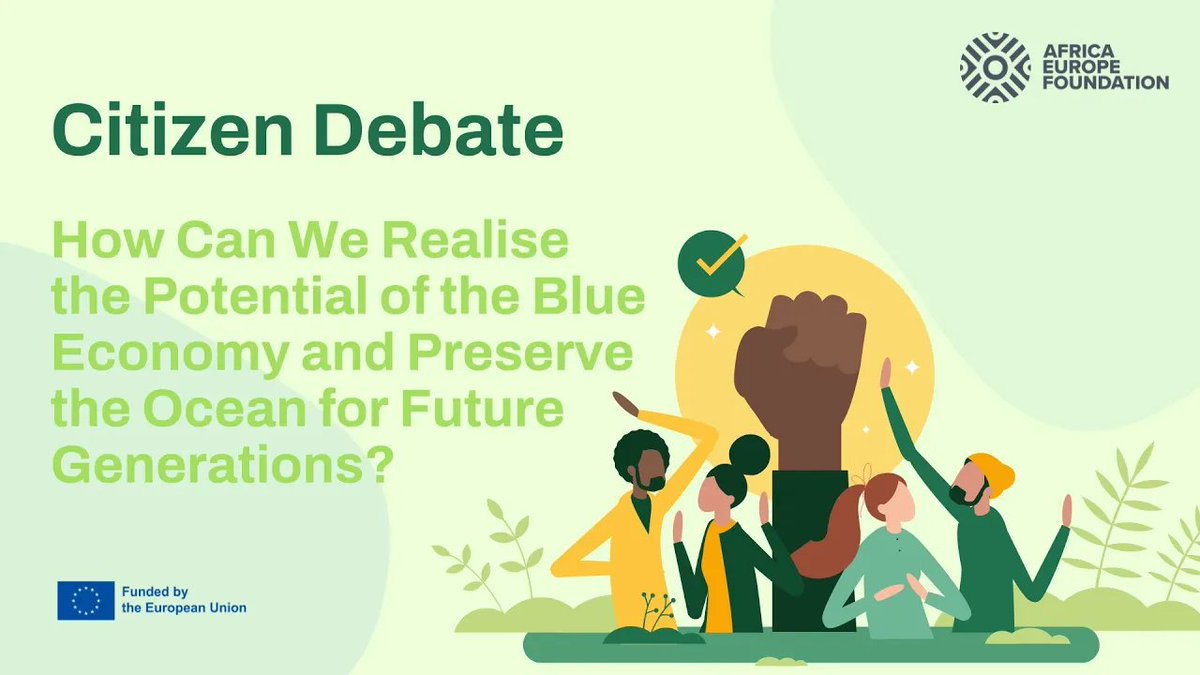 AfricaEuropeFdn's tweet photo. 🔙With the #BlueAfricaSummit kicking off today, we look back at our citizen debate, which convened young leaders from Africa and Europe to discuss the blue economy and share ideas for the sustainable use of the ocean. 

🎙Here's what they had to say ⤵️
🎧https://t.co/aH0wjXzDDy https://t.co/Y4O8kGPg1N