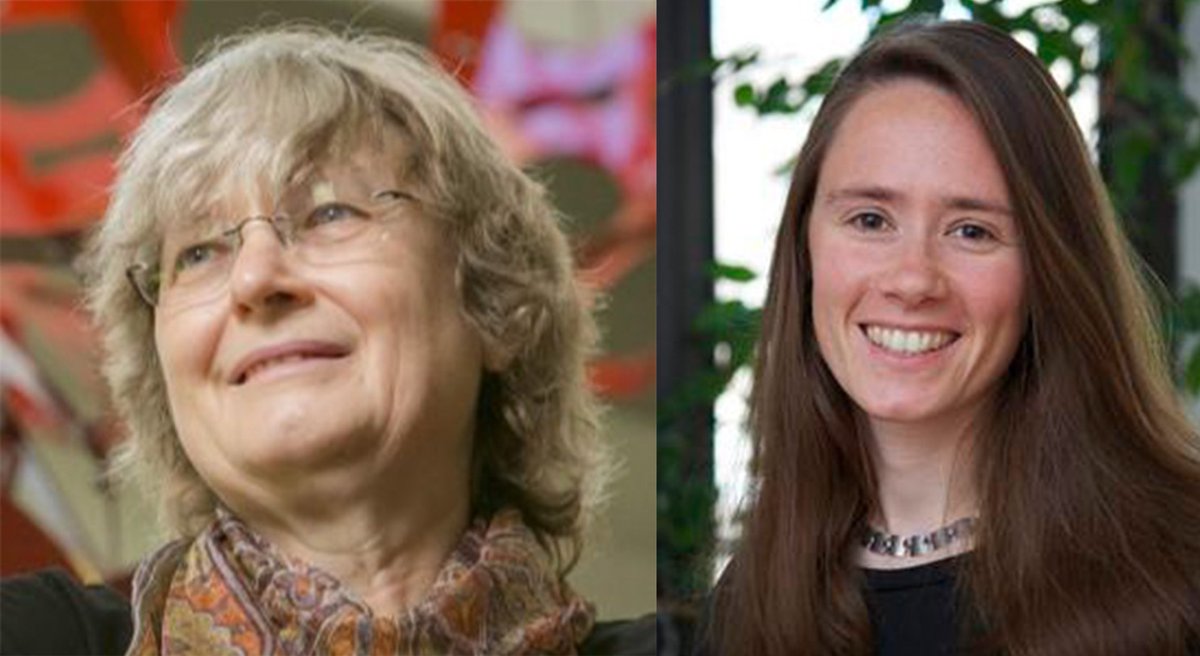 Join Ingrid Daubechies and Ellen Eischen online tonight in discussion of improv in math education, among other things! Eischen is a professor of mathematics at the University of Oregon and a board member at the Seattle Universal Math Museum. Register: momath.org/qed.