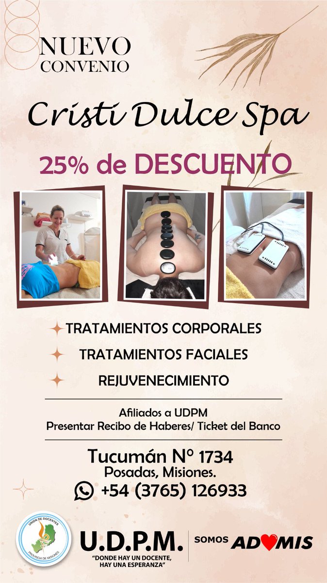 Nuevo convenio para las y los afiliados a la UDPM.