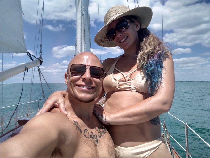 #ThrowbackThursday missing the sunshine and ocean vibes  Bye bye Florida Hello Michigan #thursdayvibes<a href="/tag/throwbackthursday"class="tags">#ThrowbackThursday</a><a href="/tag/bikini"class="tags"><span>#bikini</span></a><a href="/tag/florida"class="tags"><span>#florida</span></a><a href="/tag/beach"class="tags"><span>#beach</span></a><a href="/tag/powercouple"class="tags"><span>#powercouple</span></a><a href="/tag/sailing"class="tags"><span>#sailing</span></a>