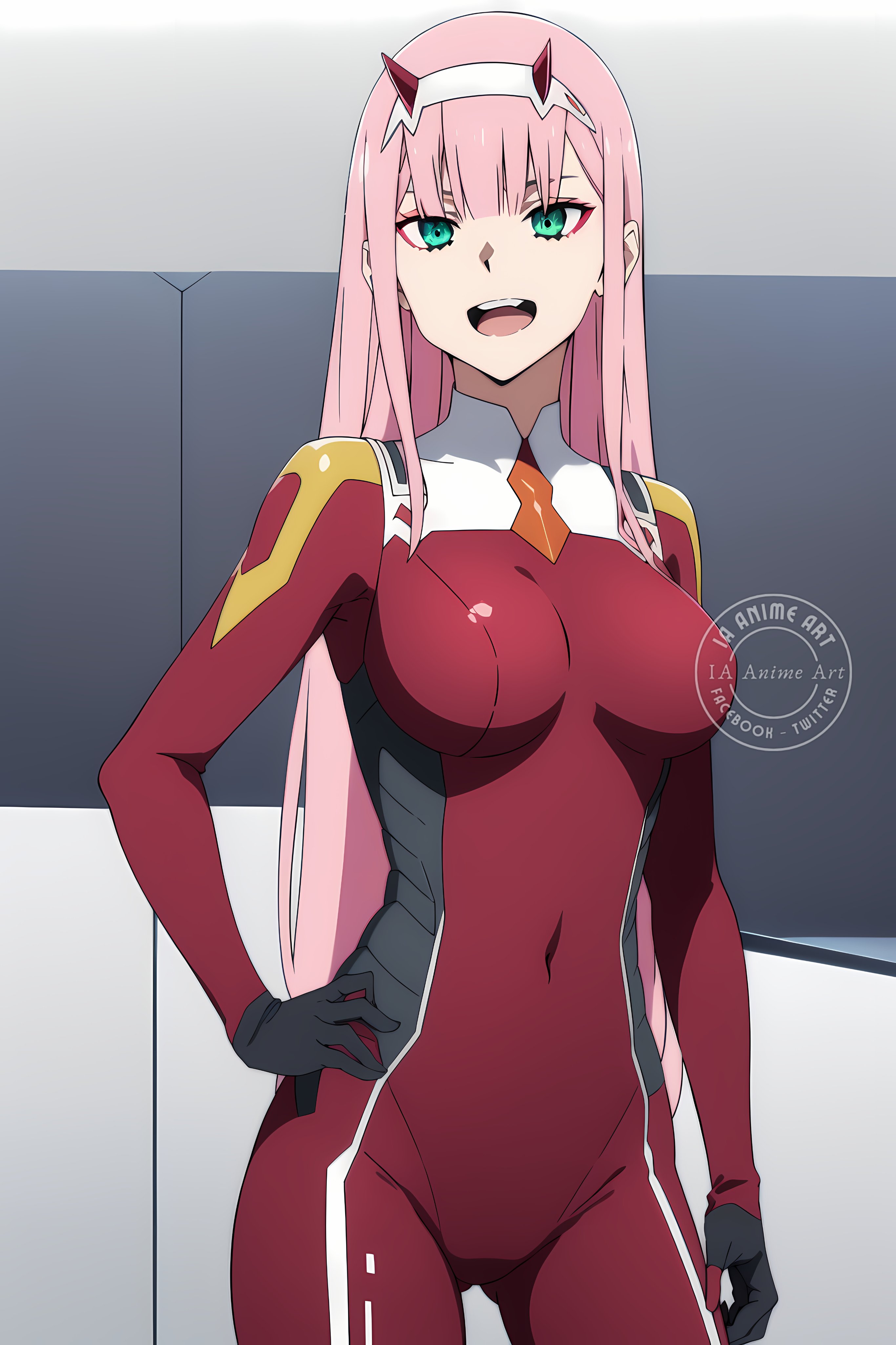 IA Anime Art on X: ✨♥️Zero Two  Darling in the FranXX♥️✨   / X