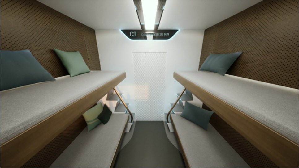RedCabin_Events's tweet photo. The Indian Vande Bharat sleeper train has unveiled its new railway interior concept 🚄

The train, with features never seen before on Indian Railways, will roll out for testing in 2024.

Learn more here: https://t.co/whNnPa6veu

#PaxEx #VandeBharat #TrainInterior #Innovation https://t.co/Pg1cfApyzG