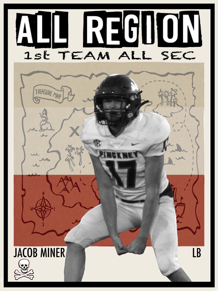 🏴‍☠️Congratulations Jacob Miner🏴‍☠️

Class: 2025
Position: LB

✅ 1st Team ALL-SEC
✅ ALL-REGION
#WEALTH