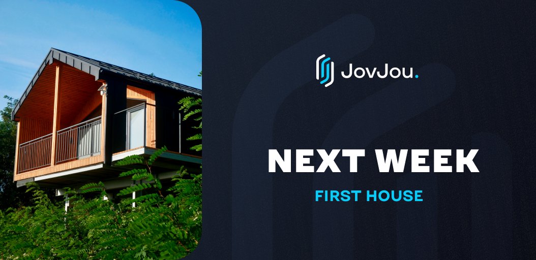 JovJou's tweet image. 🎉 It's time to announce that the moment you've been waiting for is finally here! 🎉 

🔥 The first house hits the market next week 🏠

We've been getting ready for this, and even though we're excited to share every detail about $JovJou #RWA, we'll be unveiling them bit by bit.…