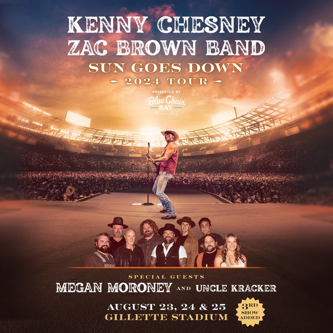 Gillette Stadium (@gillettestadium) on Twitter photo Kenny Chesney returns to the home of No Shoes Nation for THREE nights in 2024. ๐ดโโ ๏ธ
Tickets go on sale tomorrow at 10AM but weโve got your chance to WIN your way into the 8/25 show!
RT this/follow us to enter! Kenny Chesney returns to the home of No Shoes Nation for THREE nights in 2024. ๐ดโโ ๏ธ
Tickets go on sale tomorrow at 10AM but weโve got your chance to WIN your way into the 8/25 show!
RT this/follow us to enter!