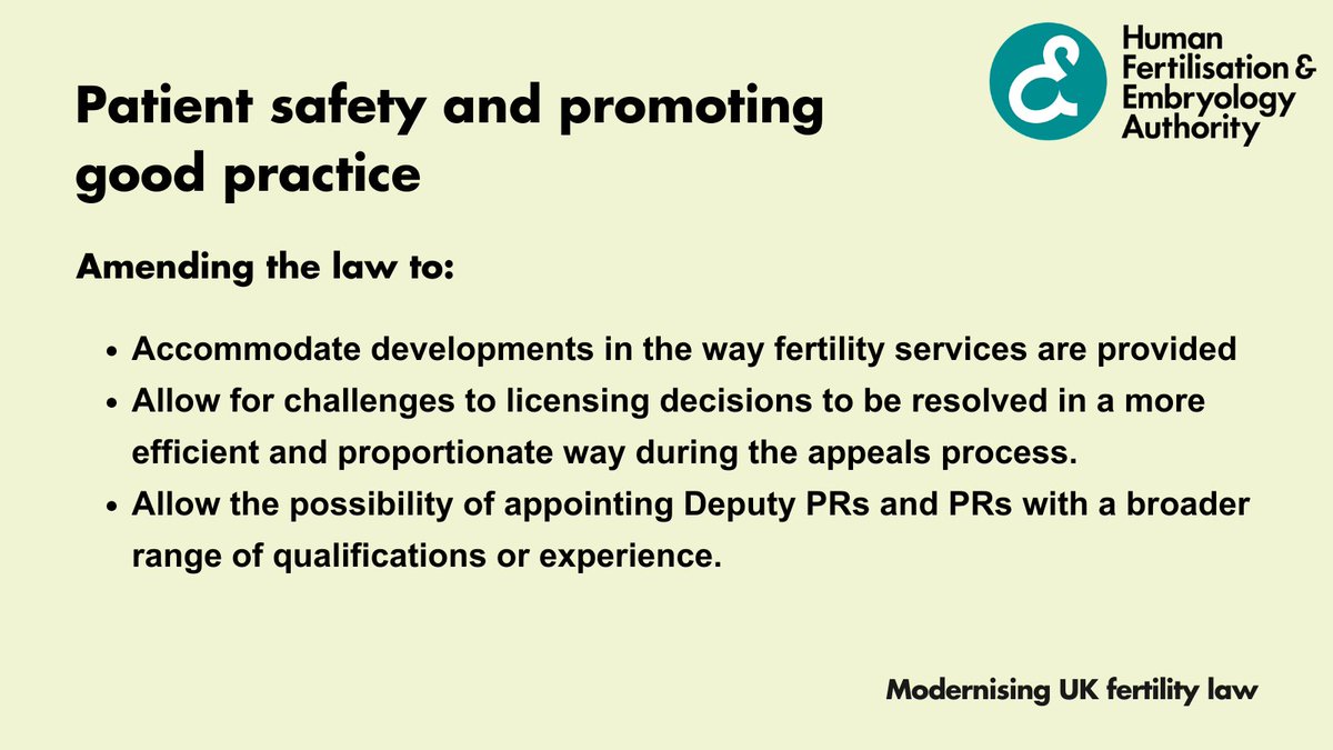 We propose modernising fertility law to protect patients and promote their interests. Find out more: bit.ly/471YxQ5 #Fertility