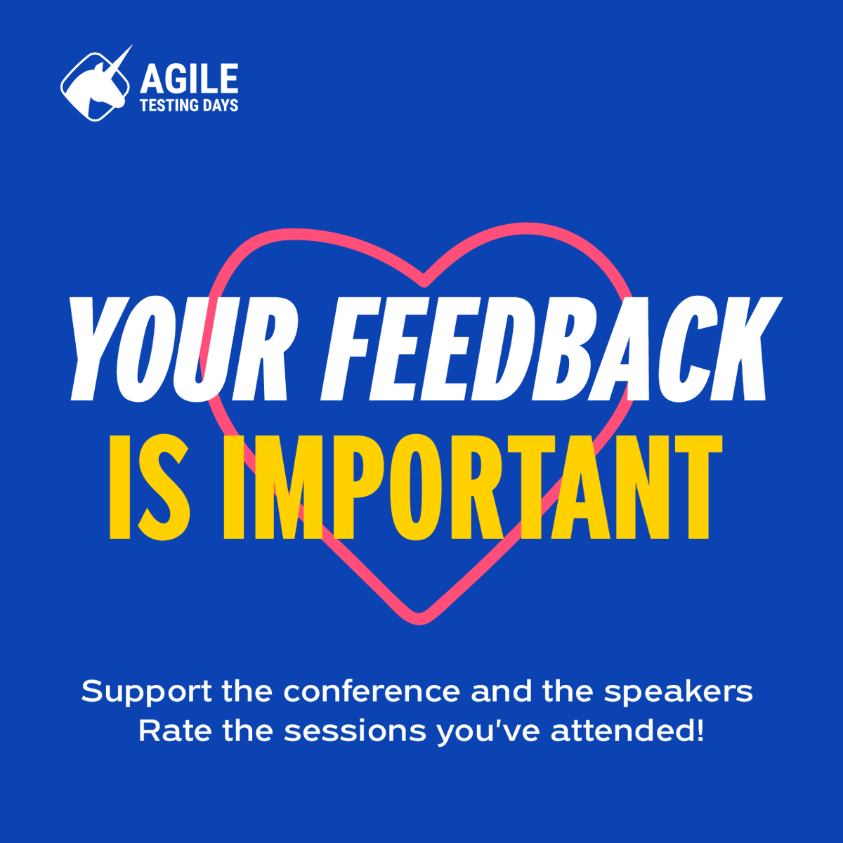 What an incredible day at #AgileTD! Please take a moment to rate the sessions you've attended. Our speakers will greatly appreciate your feedback! bit.ly/476R2as