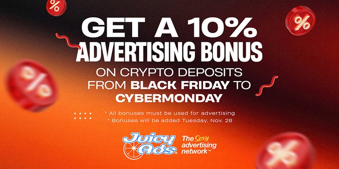 The holidays are going to be EXTRA JUICY this year! Just top up your account with cryptocurrency between<a href="/tag/keepitjuicy"class="tags"><span>#keepitjuicy</span></a><a href="/tag/advertisers"class="tags"><span>#advertisers</span></a>