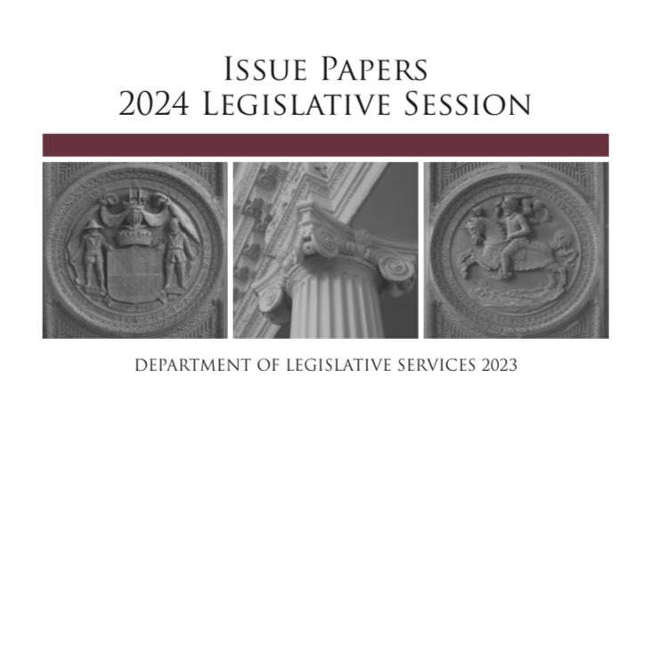 Each year the non-partisan Department of Legislative Services releases issue papers that present some of the matters we will be called on to deal with during the General Assembly session. You can read the 2024 session issue papers here: dls.maryland.gov/pubs/prod/Recu…