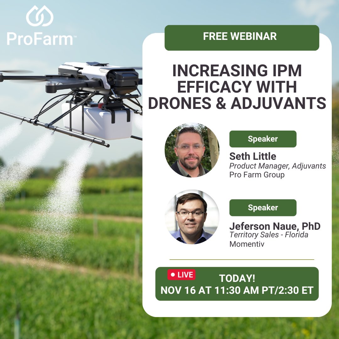 TODAY: Best practices, new tools & technologies to ensure you get the most out of your crop protection products. Register here: ow.ly/eOGP50Q827W