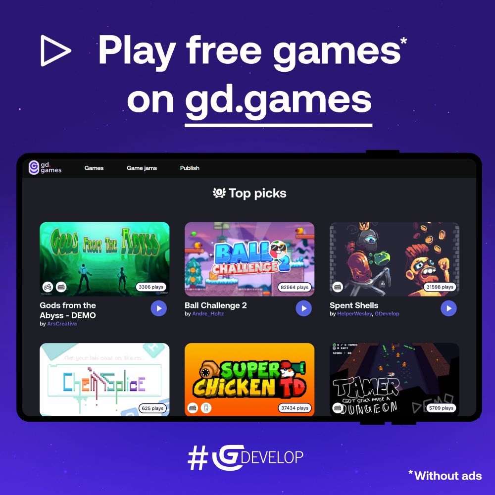 GDevelop tweet media