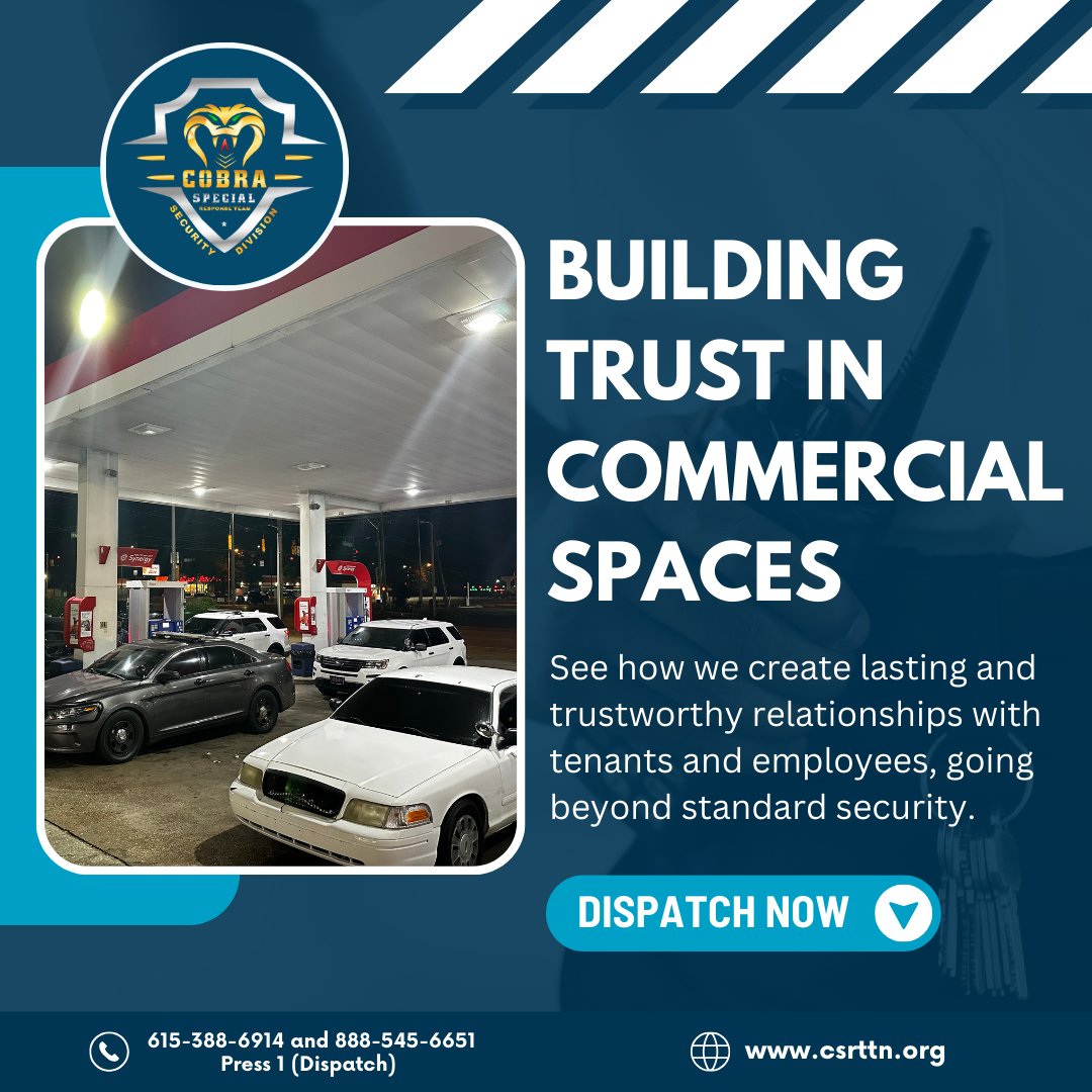 CSRTSECURITY24's tweet image. Meet the backbone of the Cobra Special Response Team: our top-of-the-line officers. Uniformed, armed, and equipped with cutting-edge technology, they&apos;re dedicated to your safety. 

#community #communitysafety #teamsecurity #emergency #crimeprevention