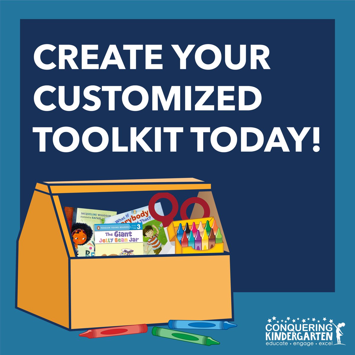 Our customizable #Toolkit supports families and teachers as they help students #conquerkindergarten and the 14 key social and emotional learning skills used on the <a href="/PHLschools/">Philadelphia Schools</a> kindergarten report card.

Create yours today! conqueringkindergarten.org/toolkit/
