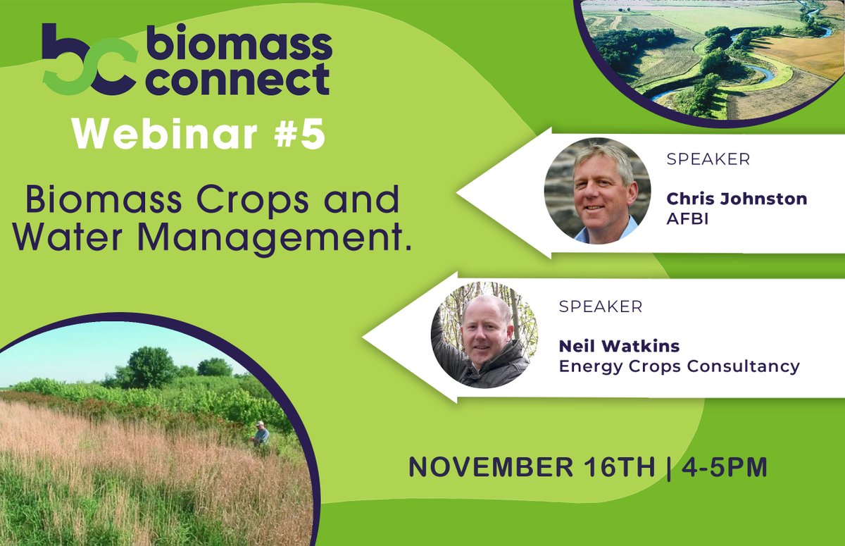 BiomassConnect's tweet photo. #Biomass Connect Webinar #5 "Biomass Crops for Water Quality Protection and Waste Water Management" is about to start.

Start Time 4:00pm Today.

Don't miss out, join Here: https://t.co/ycKiDjEaKo https://t.co/ICo3BIRsmu