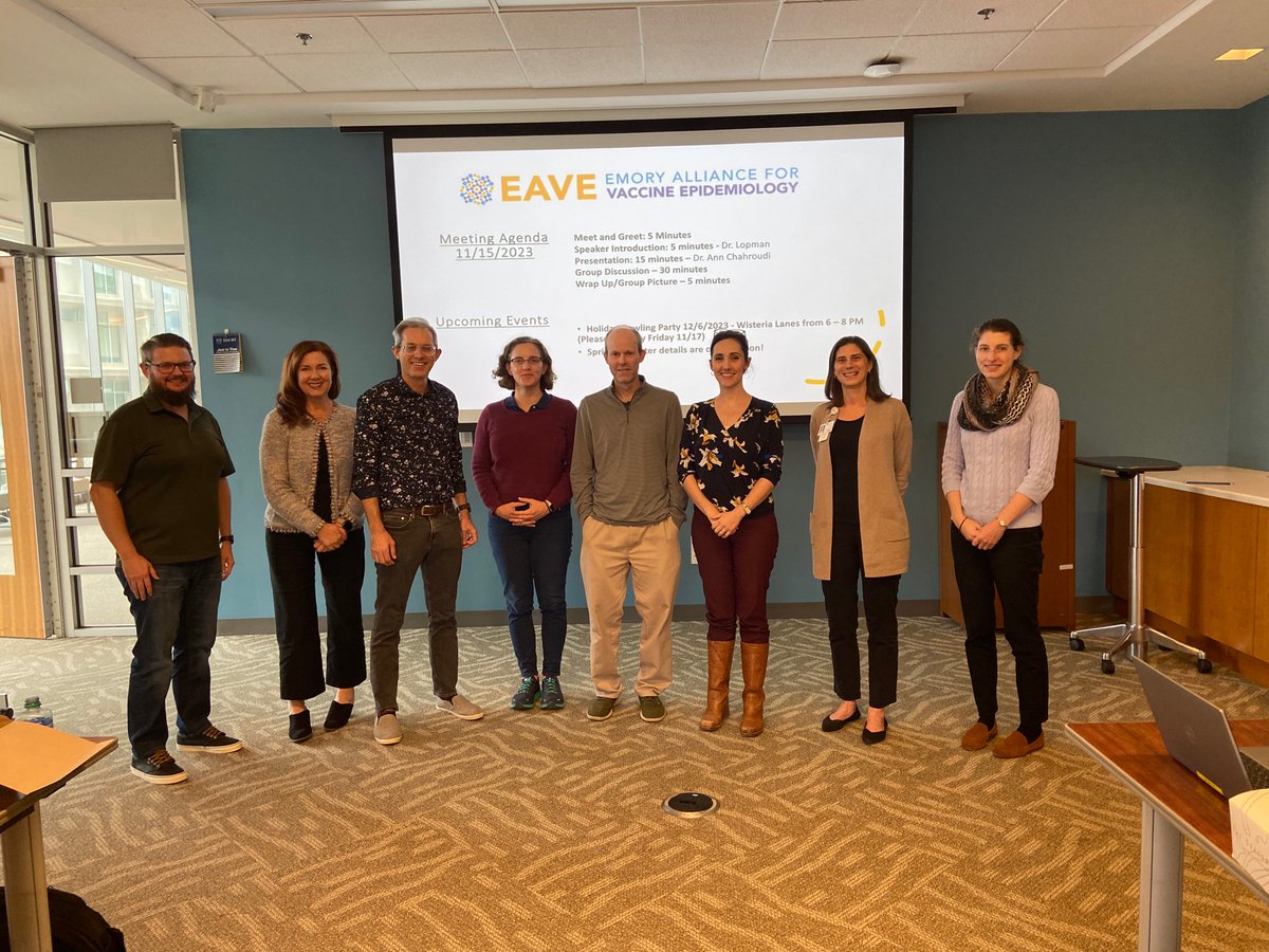 EmoryEAVE (@emoryeave) on Twitter photo Thank you <a href="/AnnChahroudi/">Ann Chahroudi MD, PhD</a> <a href="/emorychoa_CCIV/">CCIV</a> for speaking to the EAVE faculty group <a href="/EmoryRollins/">Emory Public Health</a> this week. We had a great discussion that followed with <a href="/B_Lopman/">Ben Lopman</a> <a href="/nataliexdean/">Natalie E. Dean, PhD</a> <a href="/RogawskiMcQuade/">Liz Rogawski McQuade</a> @AnnePiantadosi <a href="/CheTranquiloID/">Matthew Collins</a> and <a href="/Jlguest/">Dr. Jodie L. Guest</a> Thank you <a href="/AnnChahroudi/">Ann Chahroudi MD, PhD</a> <a href="/emorychoa_CCIV/">CCIV</a> for speaking to the EAVE faculty group <a href="/EmoryRollins/">Emory Public Health</a> this week. We had a great discussion that followed with <a href="/B_Lopman/">Ben Lopman</a> <a href="/nataliexdean/">Natalie E. Dean, PhD</a> <a href="/RogawskiMcQuade/">Liz Rogawski McQuade</a> @AnnePiantadosi <a href="/CheTranquiloID/">Matthew Collins</a> and <a href="/Jlguest/">Dr. Jodie L. Guest</a>