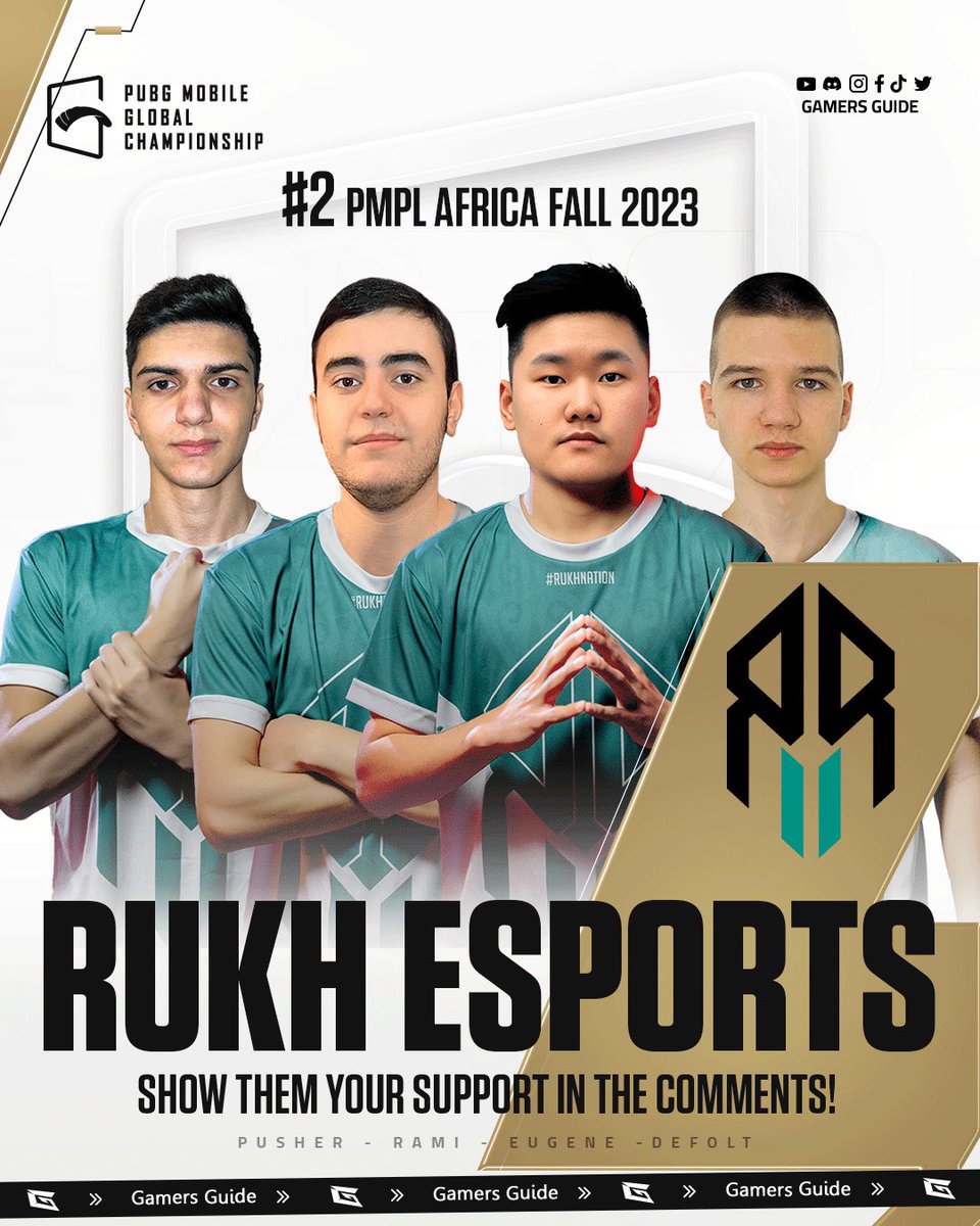 PMGC 2023 LEAGUE STAGE GROUP YELLOW 🏆

نقدم لكم روستار فرق منطقة الشرق الأوسط وافريقيا المشاركة في المجموعة الصفراء 🟡

وجه لهم دعمك في التعليقات! 🔥

#pmgc #pmgc2023
#esports #pubgmobile