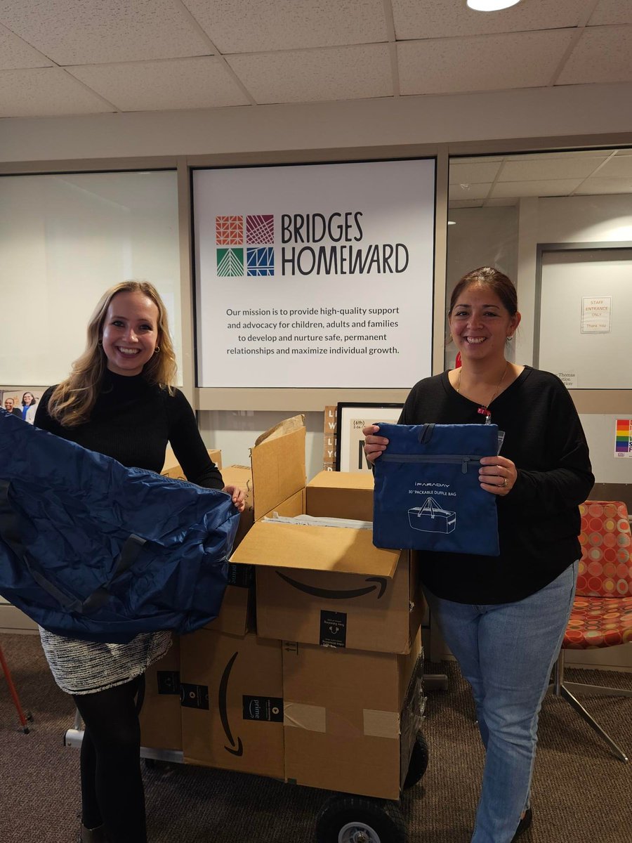 This #ThankYouThursday we want to thank local college sophomore Marin Grey and her parents for donating 104 Hope Totes to our youth! These duffel bags filled with essentials will comfort and support youth in our Foster Care and Adoption programs. Thank you Marin!