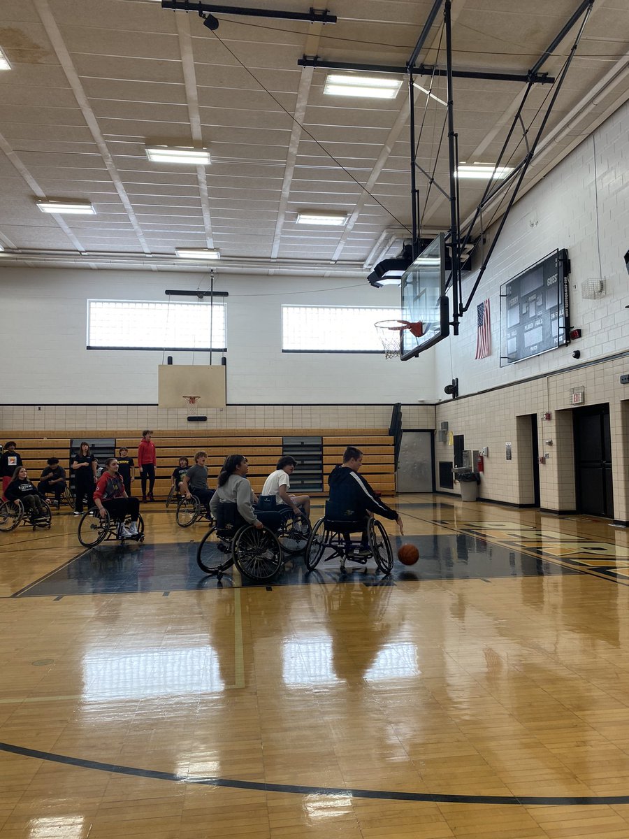RollingPanthers's tweet photo. Thank you to @perrylocal for allowing myself, Chris Marx, and @adaptivesportoh to come in to the highschool and take over your PE classes. The kids had so much fun! #PTOWCB #AdaptiveSports #RollingPanthers https://t.co/p5XxGjyZNV