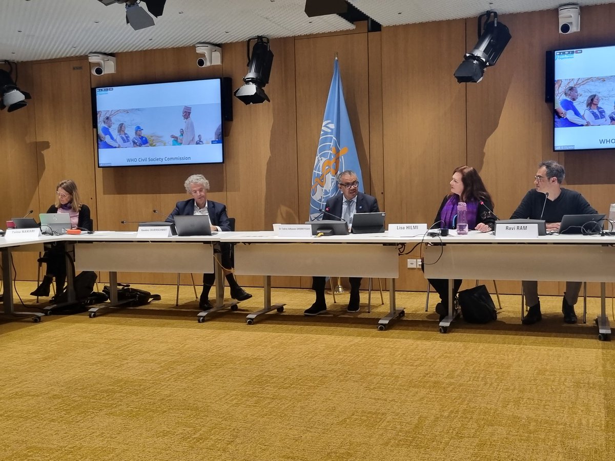 owillice's tweet photo. Today, we, the CSO Steering Committee, had a dialogue with the WHO Director-General. Geneva Chronicles. https://t.co/jEAX8VebRE