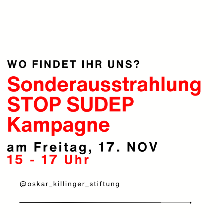 Unsere #STOPSUDEP Kampagne wird morgen als Sonderausstrahlung in 10 deutschen Städten zu sehen sein. Lasst uns gemeinsam für mehr Aufklärung sorgen. 💪💯🙏 #stopsudepsilence #sudep #epilepsie #hamburg #berlin #ströer #stuttgart #München #essen #düsseldorf #duisburg