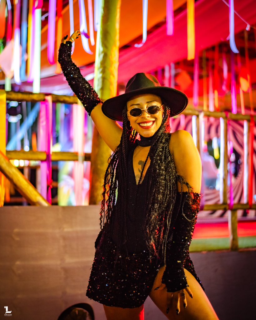 Take me back to my first night hosting MainStage for @nyegenyegefest . What was your favorite memory at Nyege ? I loved this outfit @kais_divo_collection thank you . Thank you @tahirlalani for these awesome pics …. More pics and videos loading #QueenofNyege #QueenOftheMic