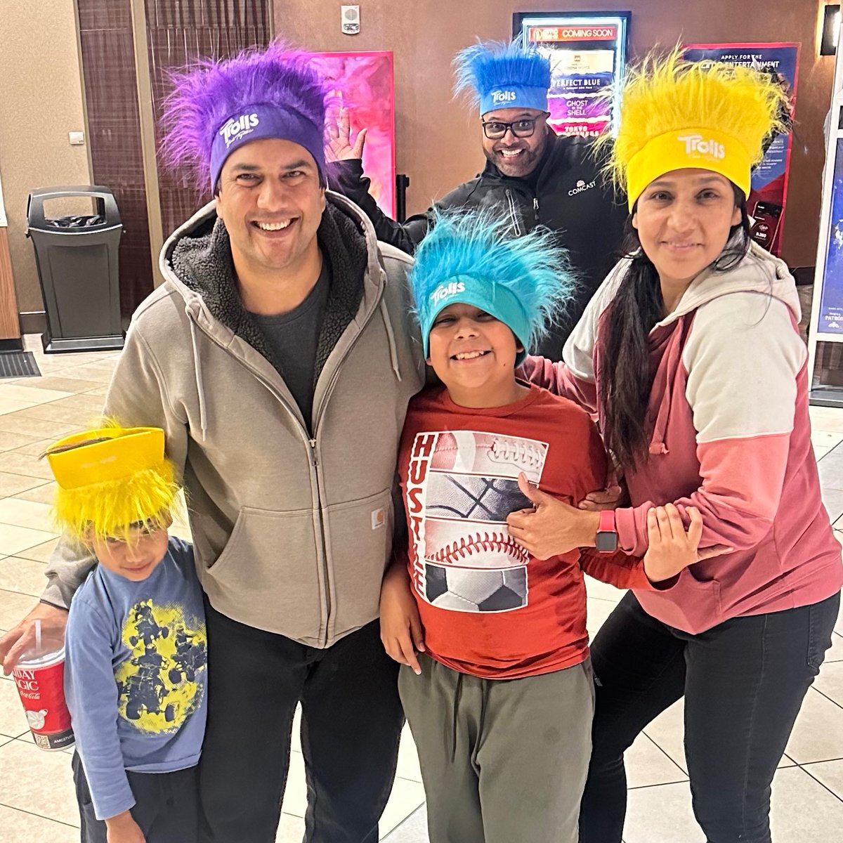 It was a great night in Richmond. We joined @Comcastbeltway for a screening of #TrollsBandTogether – a great movie our members really enjoyed! Thank you Comcast for this incredible experience and continued support for the Y! #YAdvocate #BecauseY