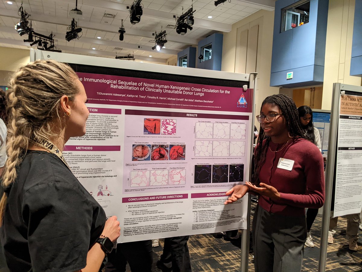 Hey <a href="/ABRCMS/">ABRCMS</a> attendees, be on the lookout today at 5:15pm for a poster presentation by Nimi Adesanya from <a href="/VanderbiltU/">Vanderbilt University</a>!
She has a cool presentation on rehabilitating 🫁 for transplant!