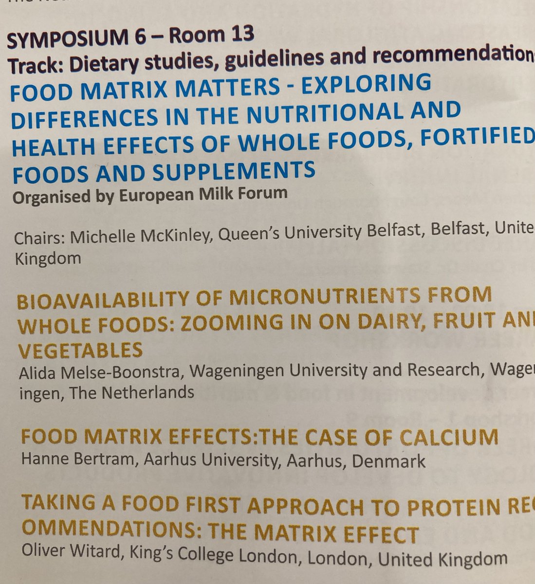 DairyCouncilNI's tweet photo. Great discussion at #FENS2023 with Michelle McKinley @CPH_QUB, Alida Melse-Boonstra @WUR, Hanne Bertram @AarhusUni_int, Oliver Witard @OllyWitard @ on all things #FoodMatrix incl. asking if we need to redefine dietary guidelines for protein to take the matrix into account? https://t.co/UN7qtVnnAt