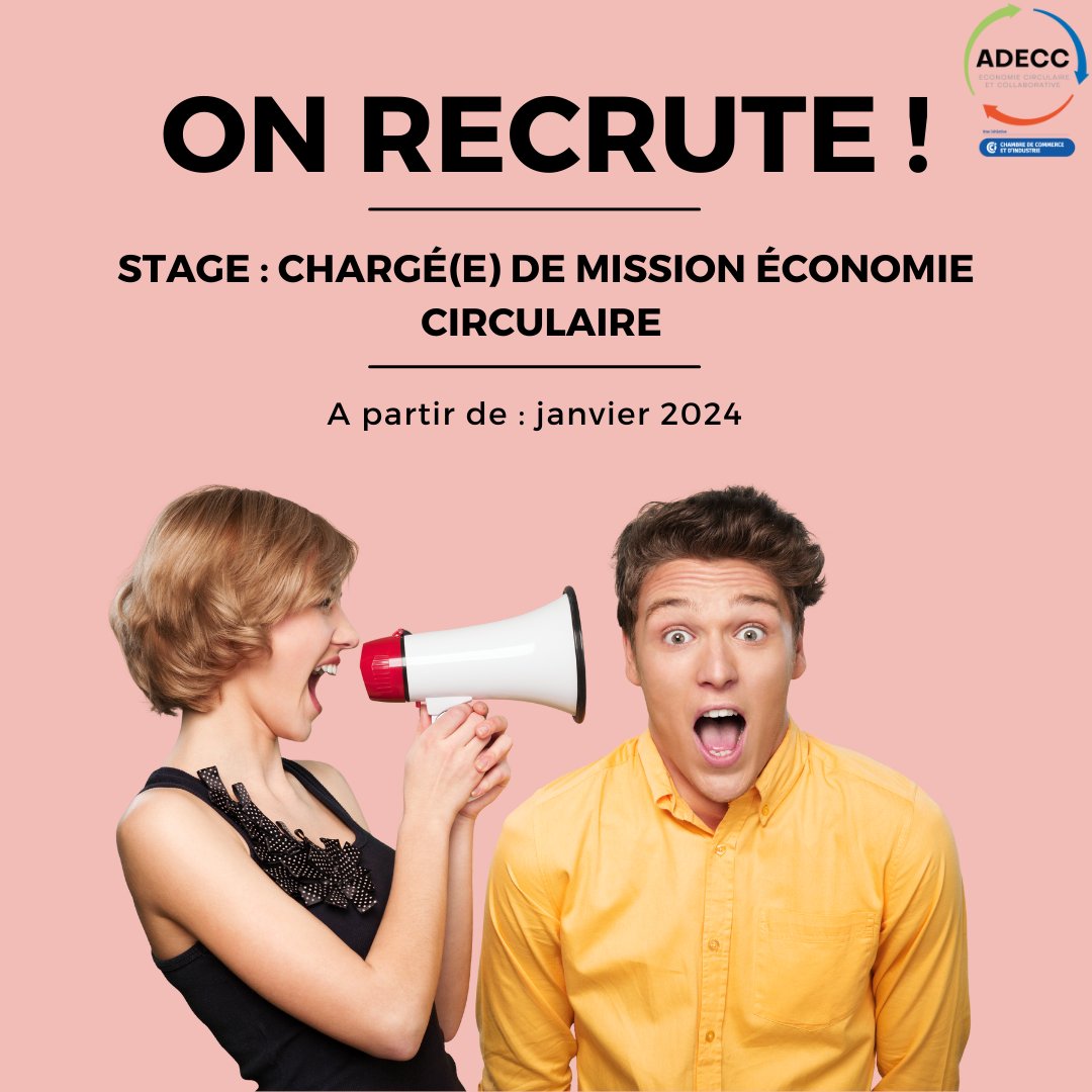 📣 L'ADECC recrute à partir de janvier 2024 𝐮𝐧.𝐞 𝐜𝐡𝐚𝐫𝐠𝐞́.𝐞 𝐝𝐞 𝐦𝐢𝐬𝐬𝐢𝐨𝐧 𝐞𝐧 𝐞́𝐜𝐨𝐧𝐨𝐦𝐢𝐞 𝐜𝐢𝐫𝐜𝐮𝐥𝐚𝐢𝐫𝐞 pour un stage de 5 à 6 mois à Angers. ♻

Découvrez l'offre 👉🏻 lnkd.in/ePtaMxF6