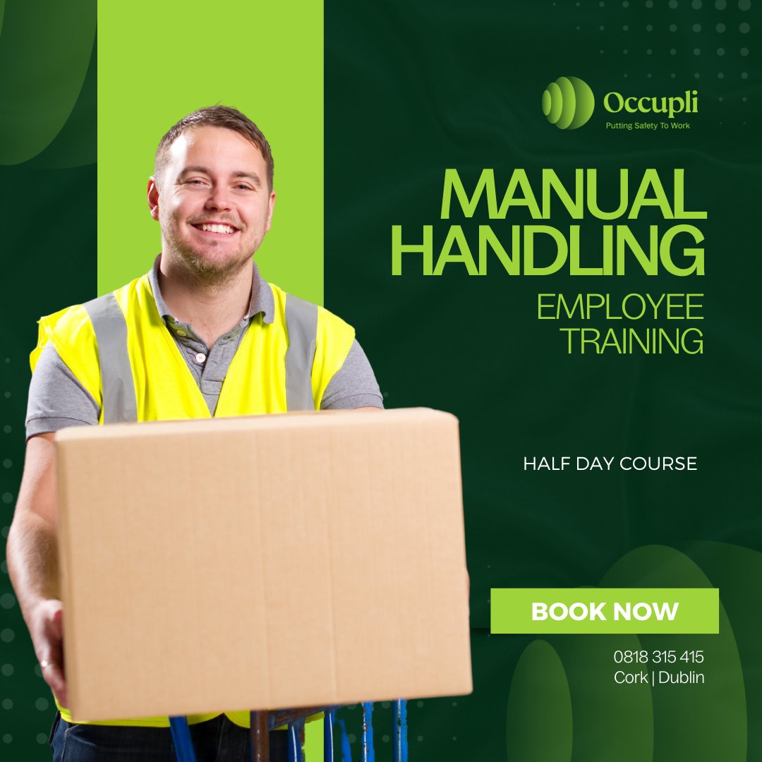 occupli_'s tweet photo. Upcoming Manual Handling courses at Occupli!

Book online at https://t.co/SqyhImRK9R 
#occupli #puttingsafetytowork #manualhandling #cork #dublin https://t.co/UUuJmJUymy