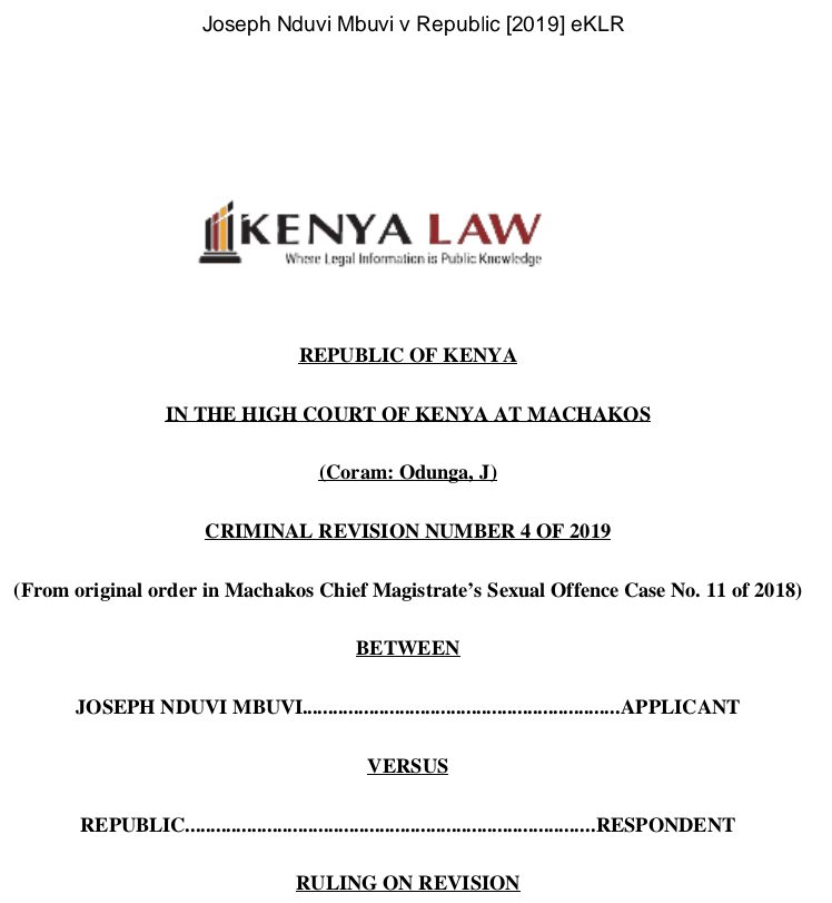 𝙅𝙤𝙨𝙚𝙥𝙝 𝙉𝙙𝙪𝙫𝙞 𝙈𝙗𝙪𝙫𝙞 𝙫𝙨 𝙍 (2019) 𝙚𝙆𝙇𝙍

The Prosecution has no right under  (Art. 50(1)) to access or be supplied with Defence  evidence/documents in advance. The Prosecution is duty bound to supply that evidence in advance; no reciprocal duty on Defendant.