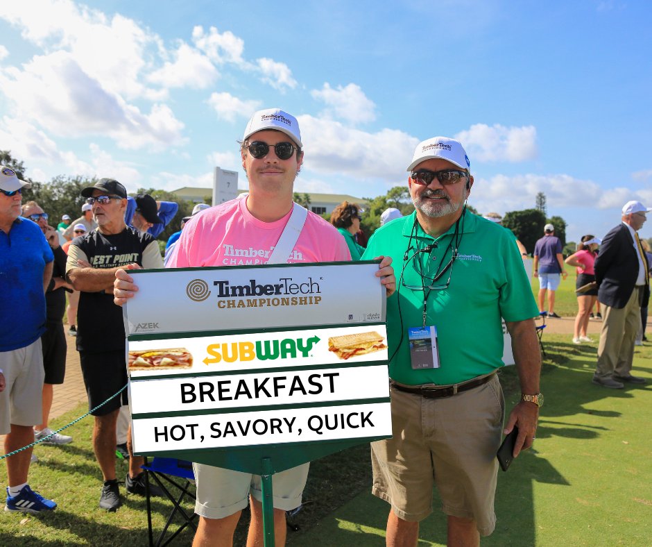 Quick PSA on #NationalFastFoodDay: Subway breakfast, AMAZING! Thank you @SUBWAY for keeping our volunteers energized on Wednesday of tournament week aka the longest day of the week! Give them a try and check out their delicious breakfast items! subway.com/en-us/restaura…