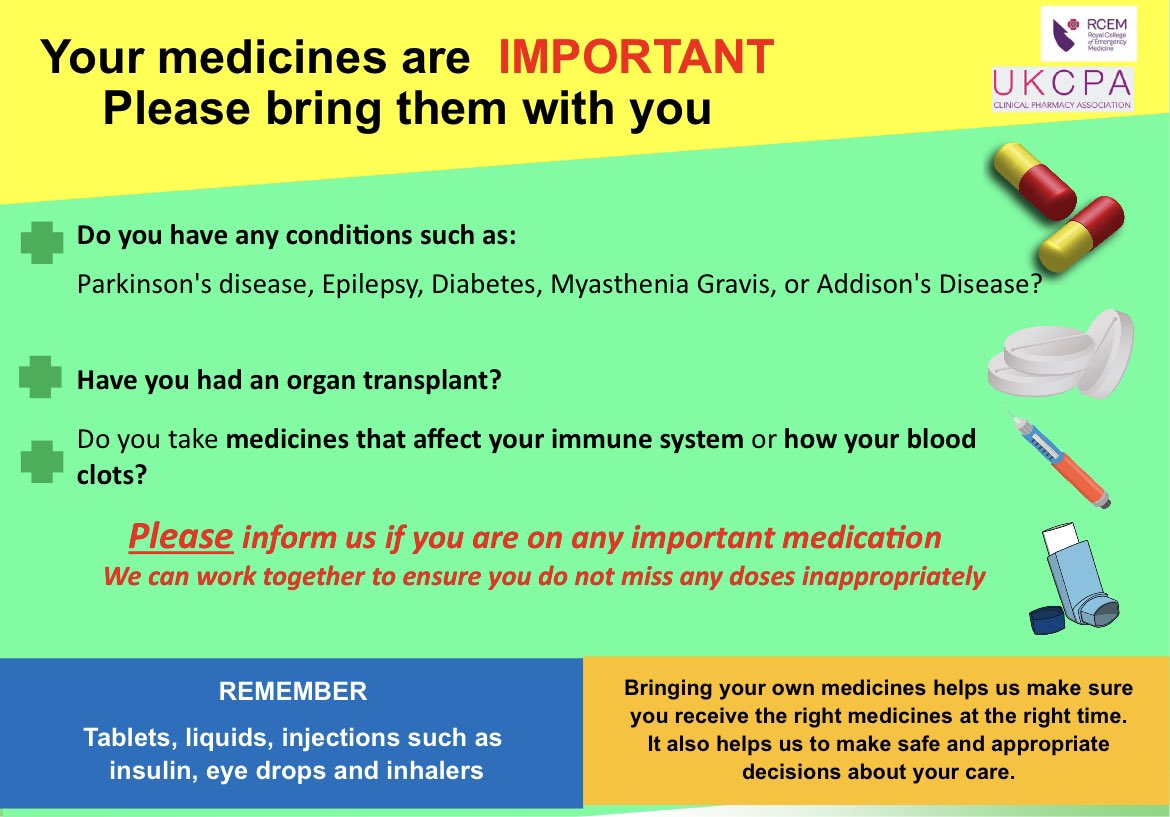 ED Pharmacist (@hsheridan_90) on Twitter photo @BlackpoolHospED has all the posters up - does your ED? This poster compliments the new <a href="/RCollEM/">Royal College of Emergency Medicine</a> audit on Time Crit Meds <a href="/jonny_acheson/">Jonny Acheson</a>. Joint venture between RCEM and <a href="/UKCPAEmergency/">UKCPA Emergency Care Committee</a> ๐ if your ED doesnโt havenโt this poster, DM me and I will send it over @BlackpoolHospED has all the posters up - does your ED? This poster compliments the new <a href="/RCollEM/">Royal College of Emergency Medicine</a> audit on Time Crit Meds <a href="/jonny_acheson/">Jonny Acheson</a>. Joint venture between RCEM and <a href="/UKCPAEmergency/">UKCPA Emergency Care Committee</a> ๐ if your ED doesnโt havenโt this poster, DM me and I will send it over