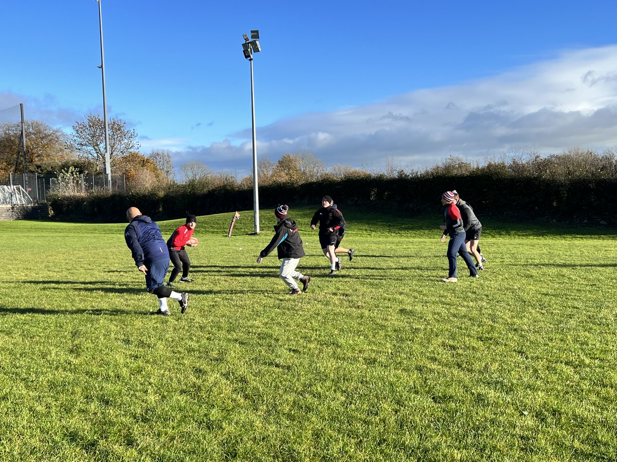 UlsterBranch's tweet photo. 🏉 Coaching workshops

Our Rugby Development team hosted Club Community Rugby Officers from across the province yesterday at Rainey Old Boys RFC. 

The workshop was a great chance to discuss game design and using the Ulster 'PLAY' model 💪 

Thankfully the weather held up too! 😎 https://t.co/cj3VY8iW2f