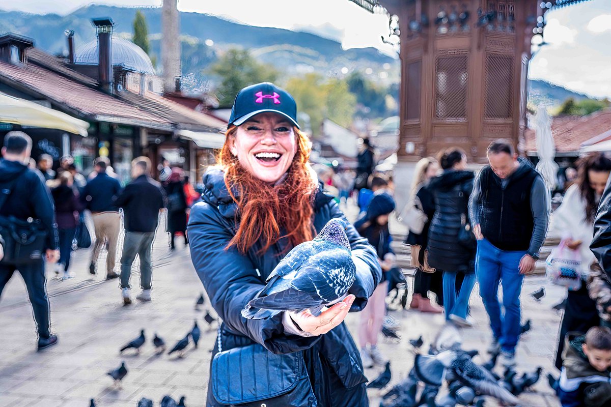 ontheroadwithiv's tweet photo. Just got to Sarajevo! Doing some sight seeing with Peggy Kohn and taking photos!!! What a beautiful place. CC US Embassy Bosnia- they go by @usembassybih.
#BetheONE #EmpoweraBillion #GEW #GlobalEntrepreneurshipWeek #ShieldManufacturing https://t.co/XeM7iTxjmV