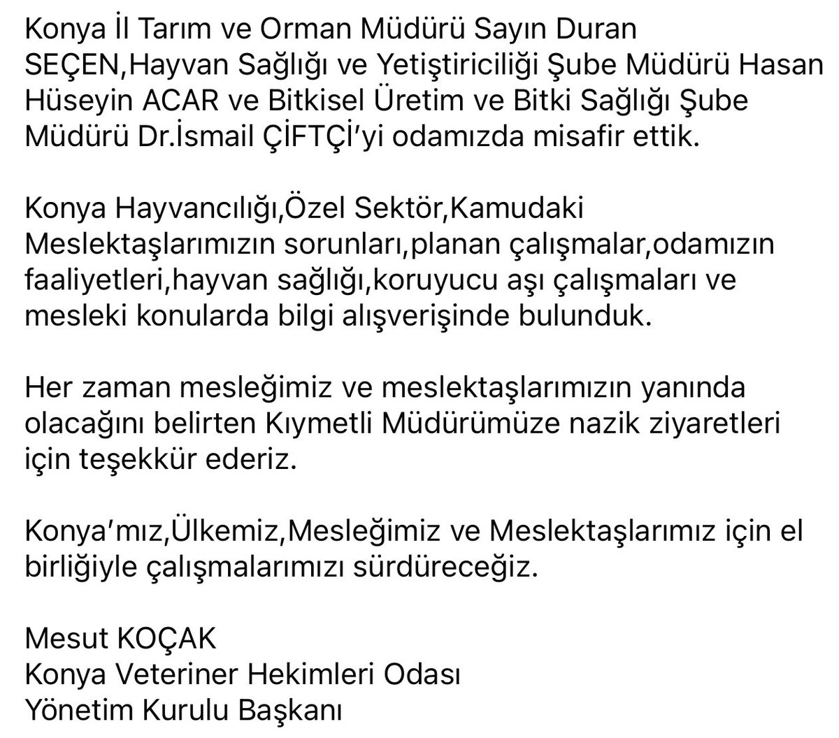 Mesut Koçak tweet media