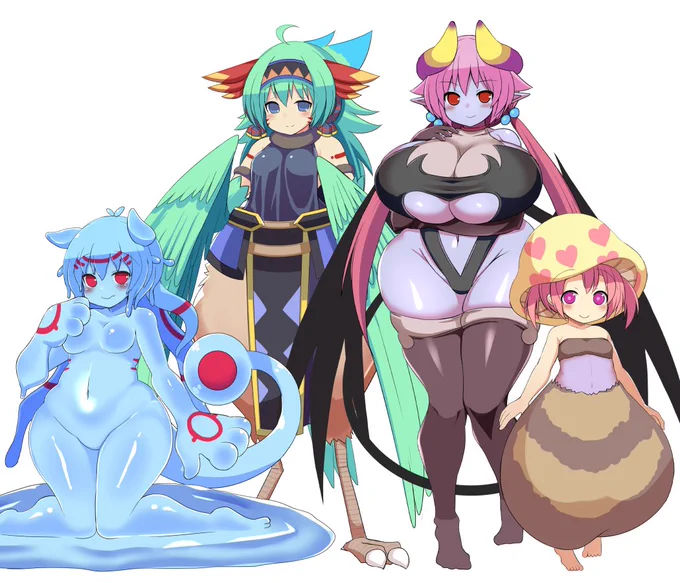 メインキャラの立ち絵改修中です。旧版を描いたのが制作開始した5年前。完成が見えるまで無闇に描き直すまいと思ってたので感慨深いです。結構変わった気がします。むちむち度もアップ。#プレミアムツクールデー #アウラルと光の竜 