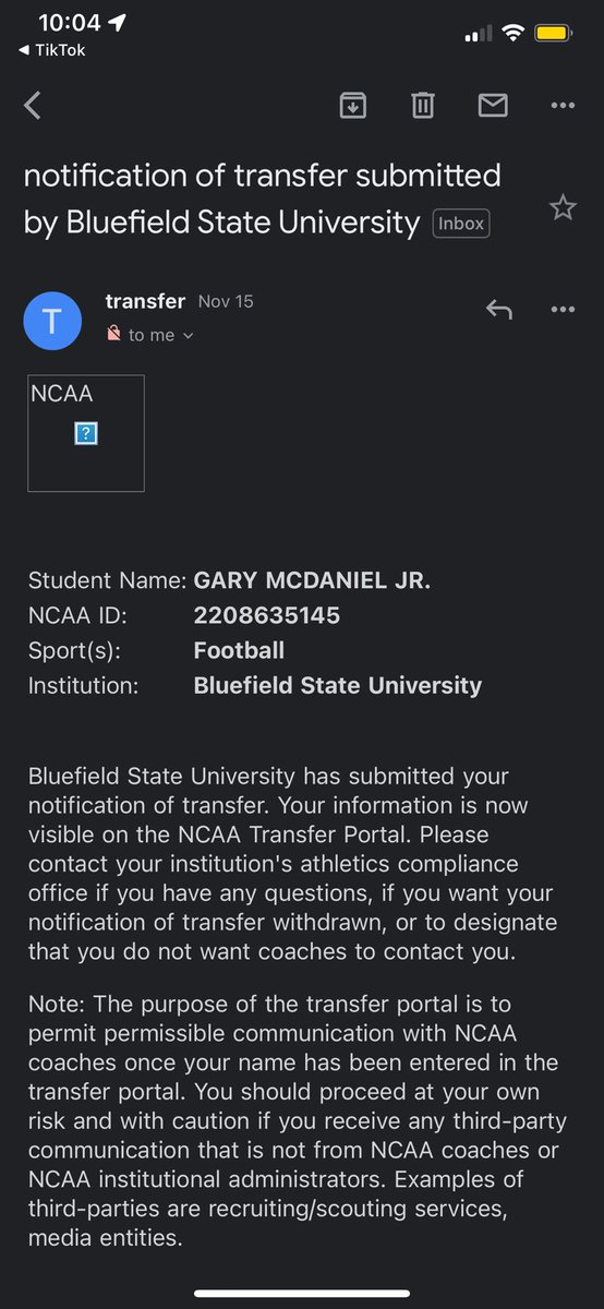 Gary McDaniel Jr. (UNO) tweet media