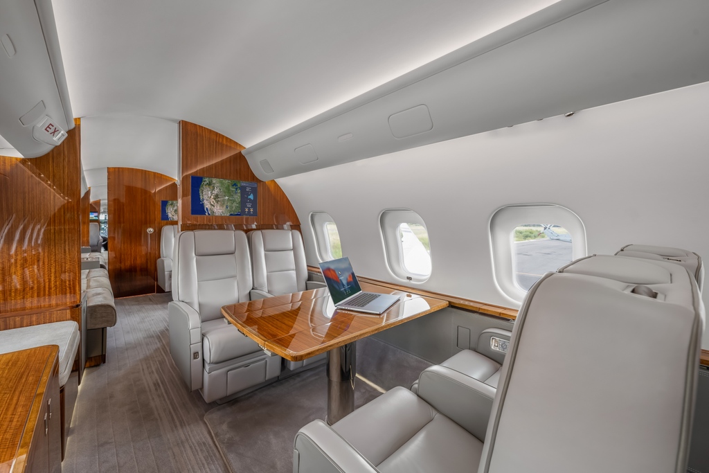 Step inside and be enveloped by luxury. 

#AeroMedia #LuxuryAircraft #AircraftPhotography #REMediaPhotos #AviationPhotographer #HighEndInteriors #WoodworkDetails #LeatherSeats #SensoryJourney #JourneyInStyle #CabinAmbiance #TailoredExperience #BeyondFirstClass #LuxuryAbove