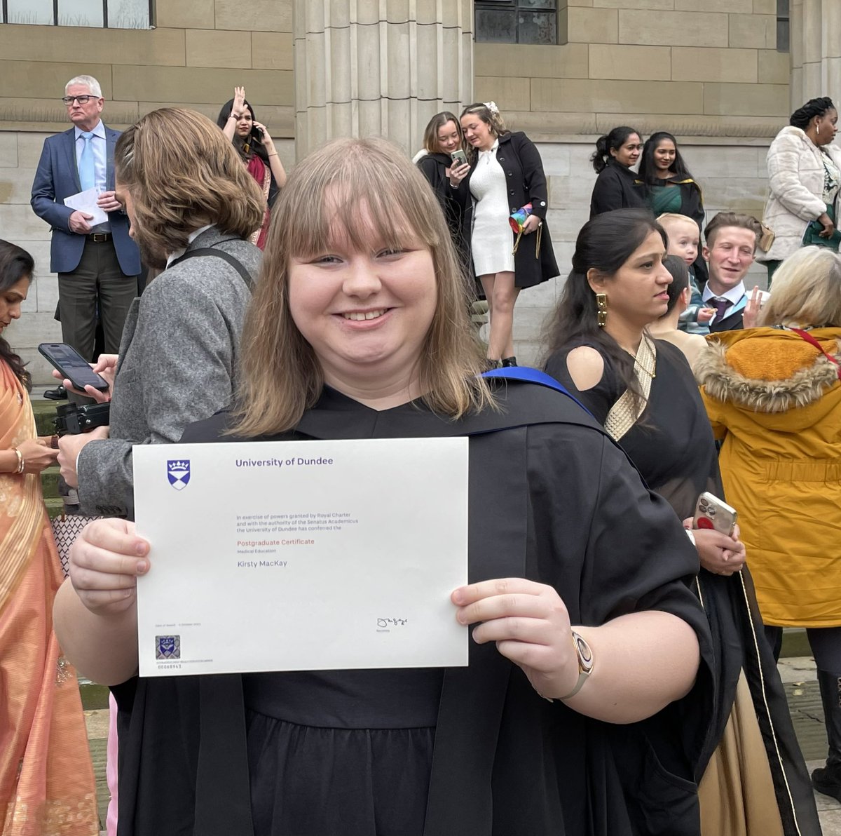 Kirsty (@drkmackay) on Twitter photo Proud to be graduating from <a href="/dundeeuni/">University of Dundee</a> today with a Postgraduate Certificate in Medical Education which I started 8 months after having my stroke last year
<a href="/TheStrokeAssoc/">Stroke Association</a> Proud to be graduating from <a href="/dundeeuni/">University of Dundee</a> today with a Postgraduate Certificate in Medical Education which I started 8 months after having my stroke last year
<a href="/TheStrokeAssoc/">Stroke Association</a>
