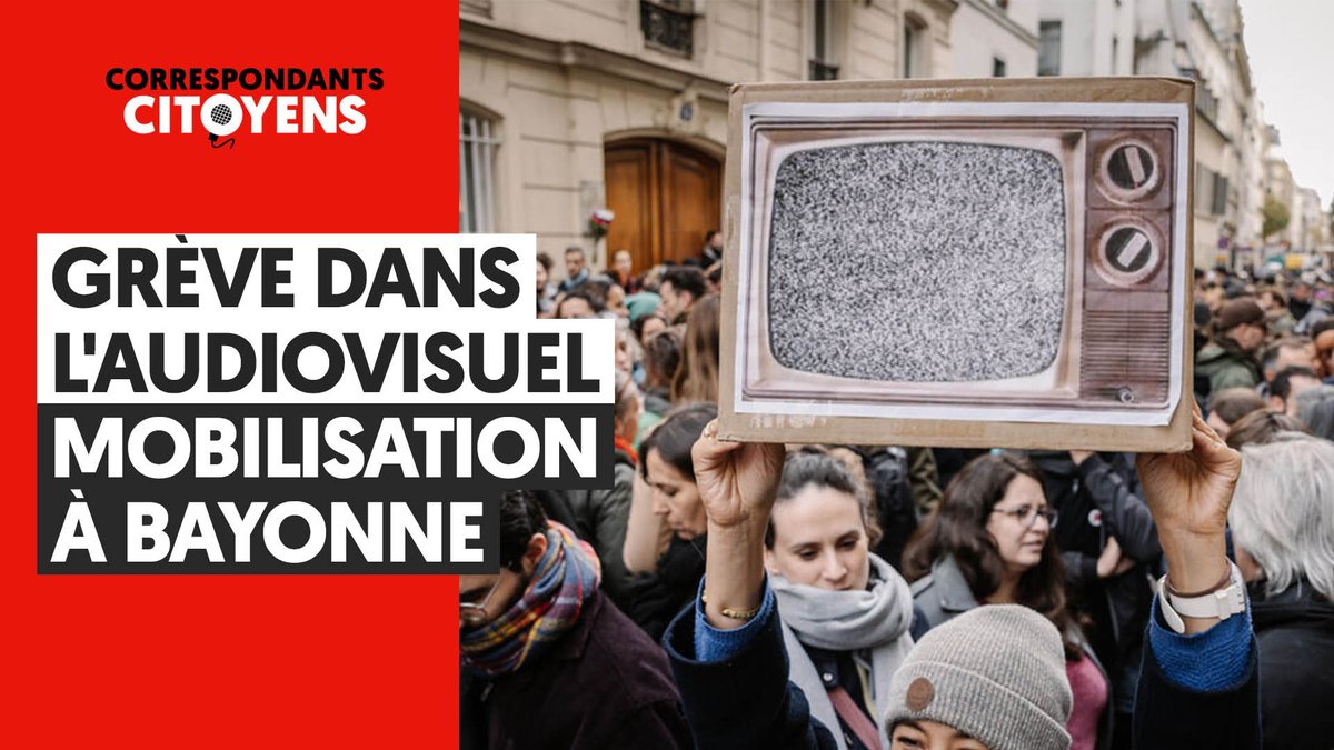 LeMediaCC's tweet photo. Quand celles et ceux qui travaillent pour les producteurs de séries et téléfilm demandent +20% d'augmentation, cela donne une mobilisation historique à #Bayonne ! 

Rencontre en image de nos sociétaires correspondants sur place.

#intermittents #production #audiovisuel https://t.co/ZoEH5RQRn5