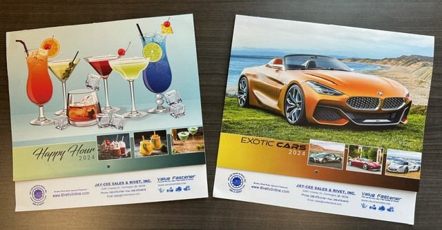 2024 Calendars  available.
Email sales@rivetsinstock.com if you would like one.