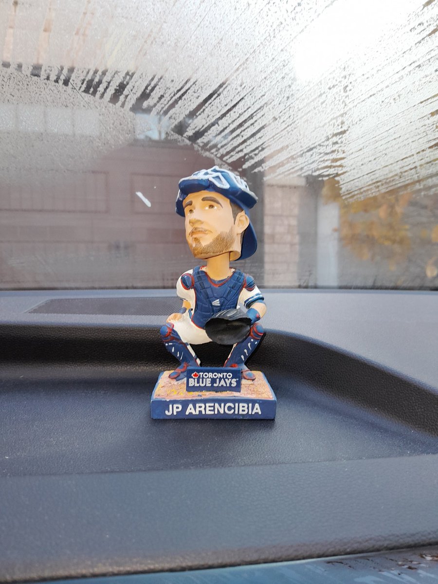 VanessaSerrao4's tweet image. Morning bud #jparencibia #bobbleheadincar #ilovebaseball