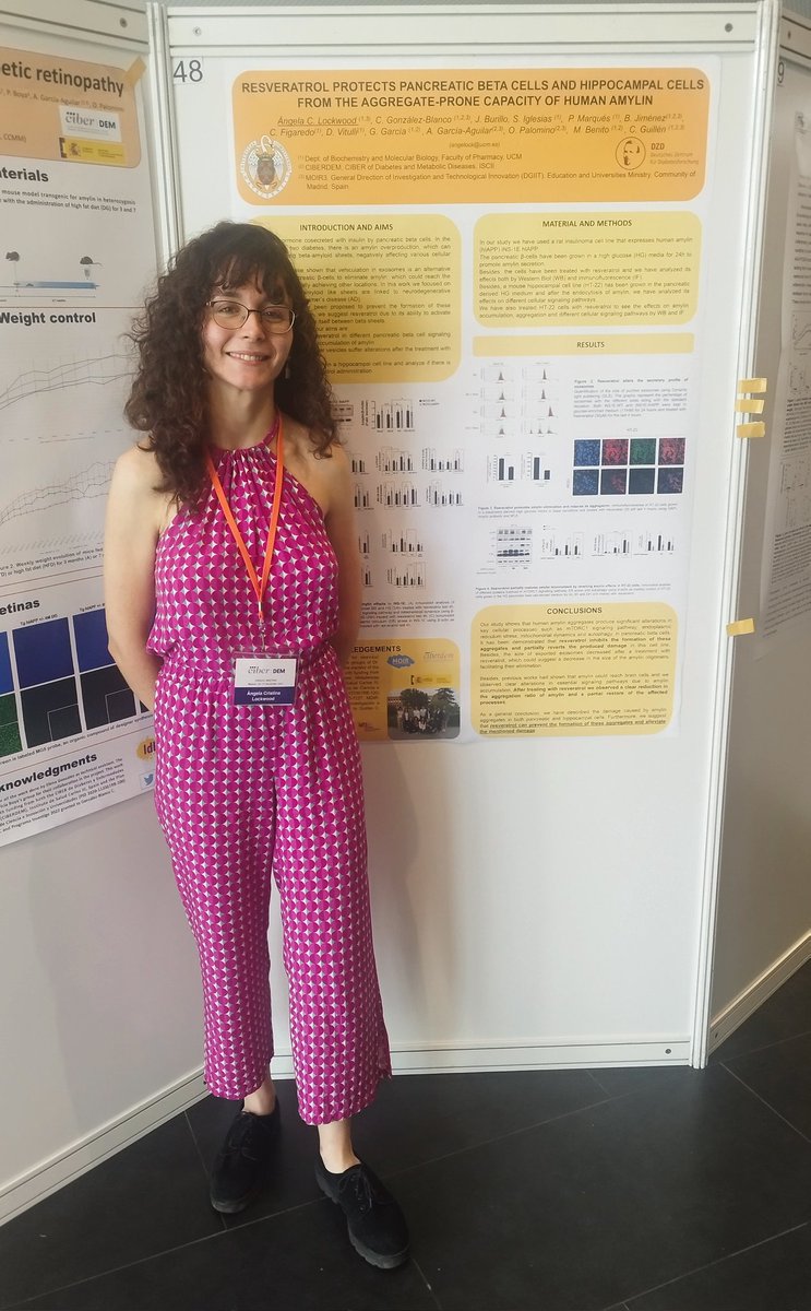 GuillenLab's tweet image. Continuamos con la XIV Reunión Anual del @ciberdem. Tras una mañana completa hablando sobre diabetes, toca la sesión de póster de la mano de nuestra doctoranda Ángela Lockwood. ¡Os invitamos a conocer el trabajo de esta joven promesa en el número 48!